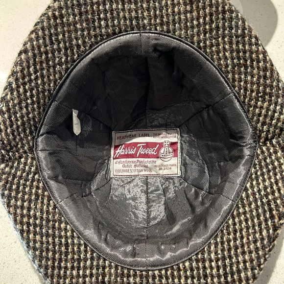 Harris Tweed Pure Scottish Wool Hat Size 6 3/4 55cm. - Picture 11 of 11